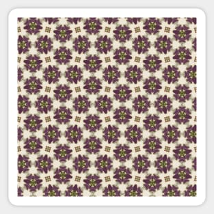 Maroon Flower Looking Pattern - WelshDesignsTP003 Sticker